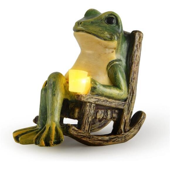 Miniature Frog Garden Statue Halloween Decorations Fairy Garden Accessories - Picture 1 of 7